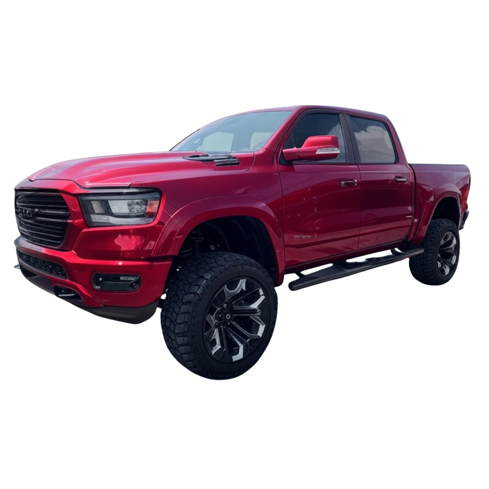 2019-2025 Dodge Ram 1500  Painted to Match Fender Flares Set - Smooth Style