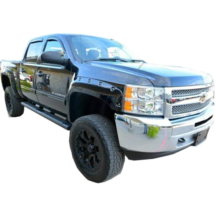 2007-2013 Chevrolet Silverado 1500 Short Bed 69.3" Fender Flare Set - Bolt Style (Pocket Style)