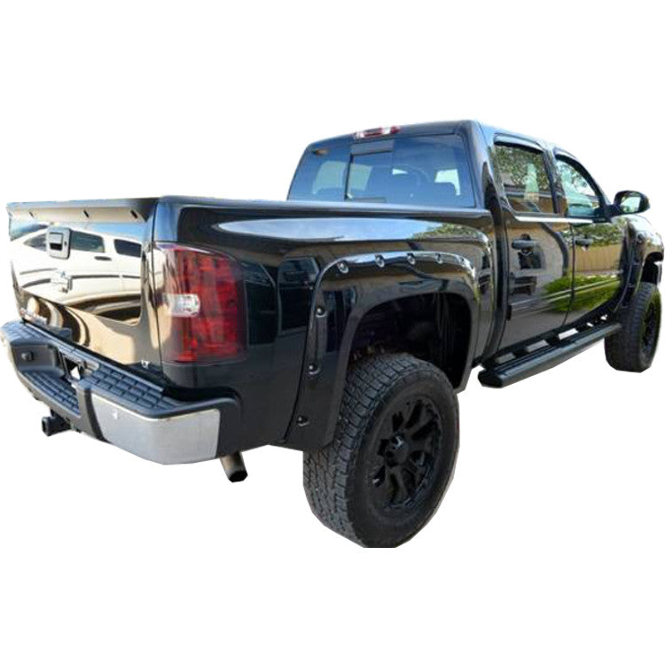 2007-2013 Chevrolet Silverado 1500 Short Bed 69.3" Fender Flare Set - Bolt Style (Pocket Style)