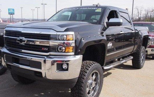 2015-2018 GMC Sierra 2500 3500 Fender Flare Set - Pocket Bolt Style