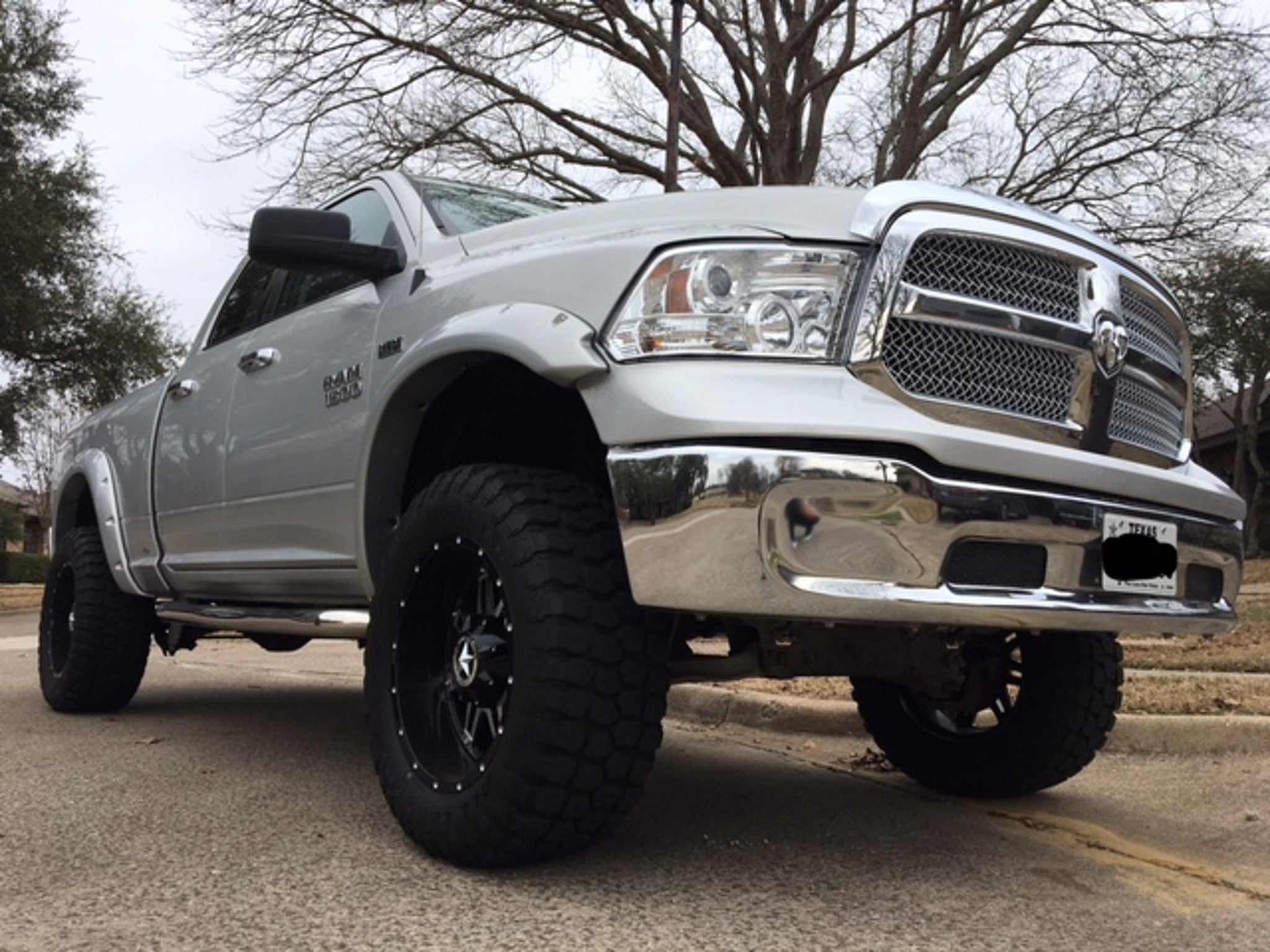 2009-2018 Dodge Ram 1500 Painted to Match Fender Flare Set - Bolt Style