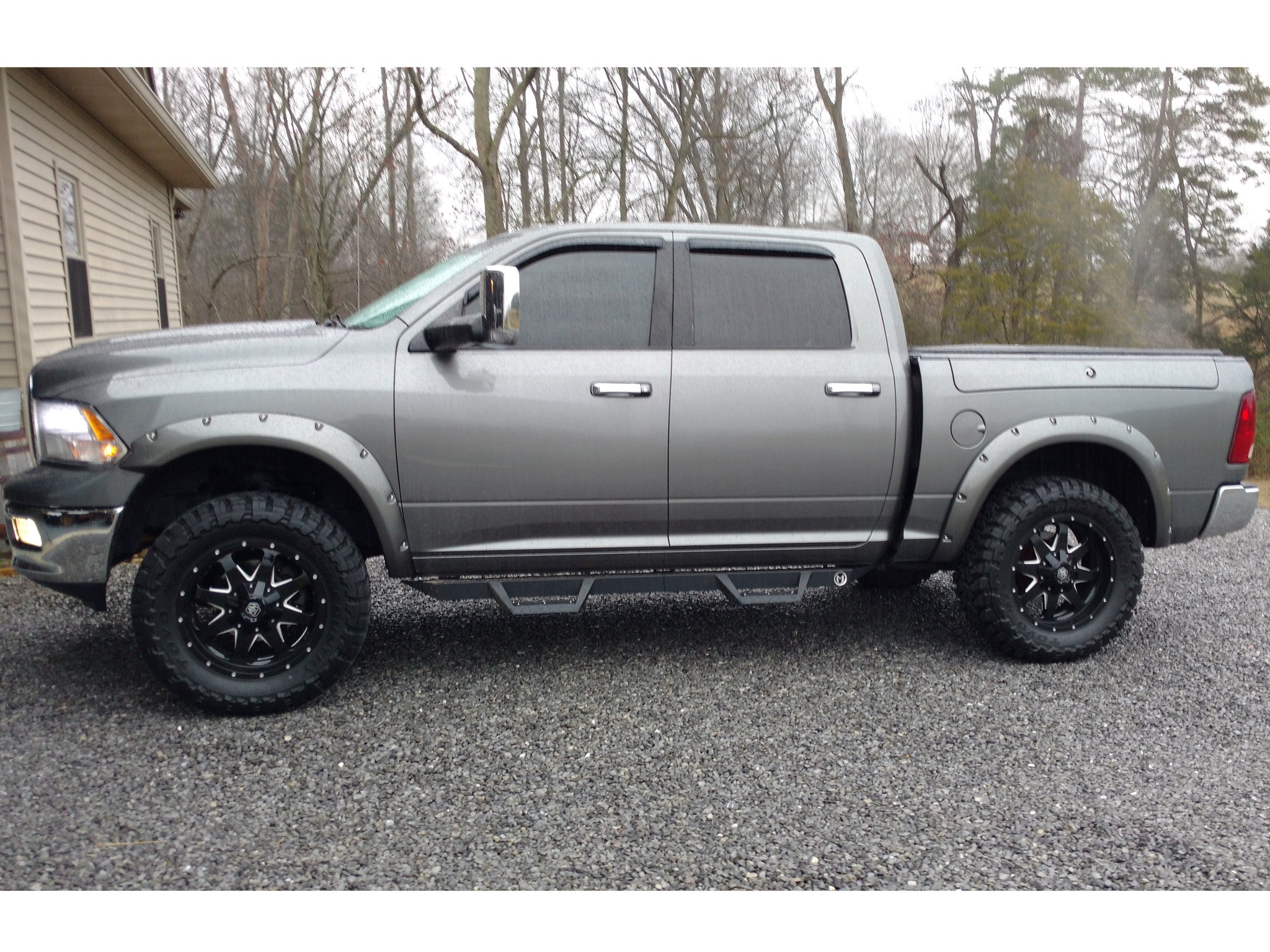2009-2018 Dodge Ram 1500 Painted to Match Fender Flare Set - Bolt Style
