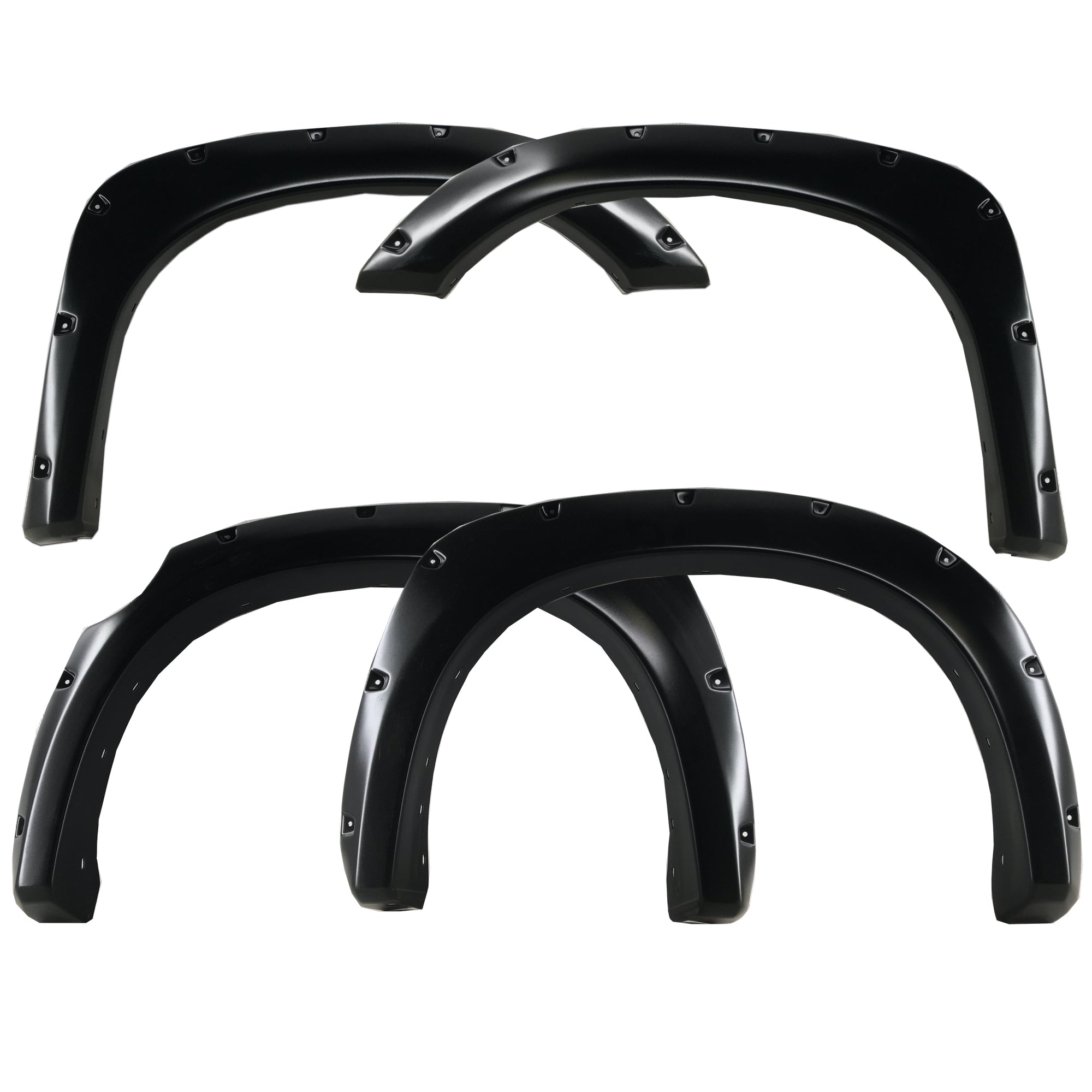 2007-2013 Toyota Tundra Painted to Match Fender Flare Set (Long Front) - Bolt Style (Pocket Style)