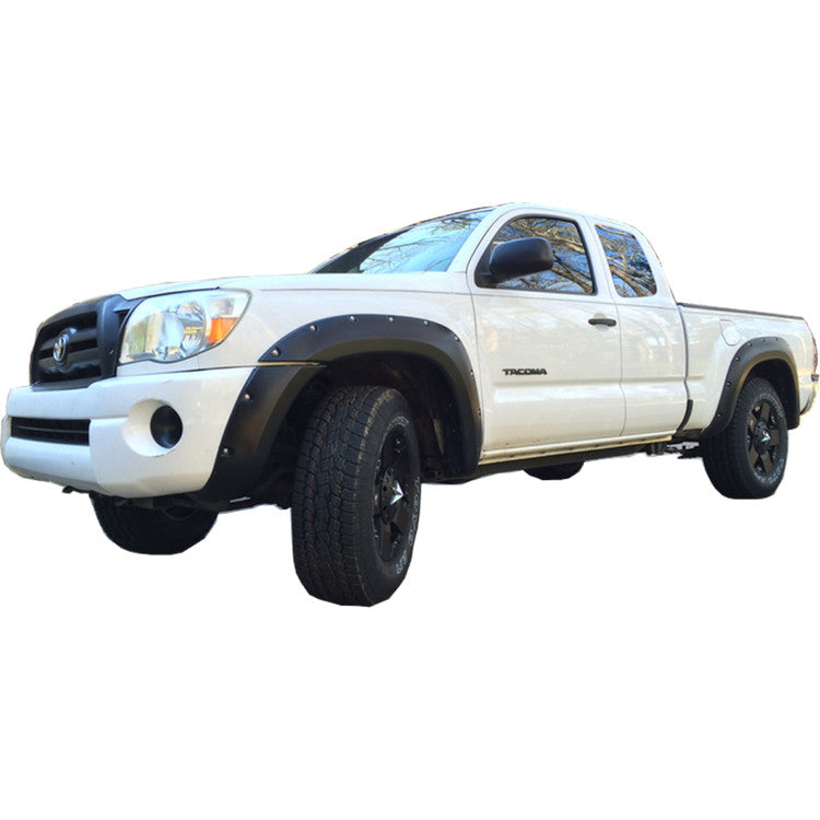 2005-2011 Toyota Tacoma 73.5" Bed - Painted to Match Fender Flare Set - Bolt Style (Pocket Style)