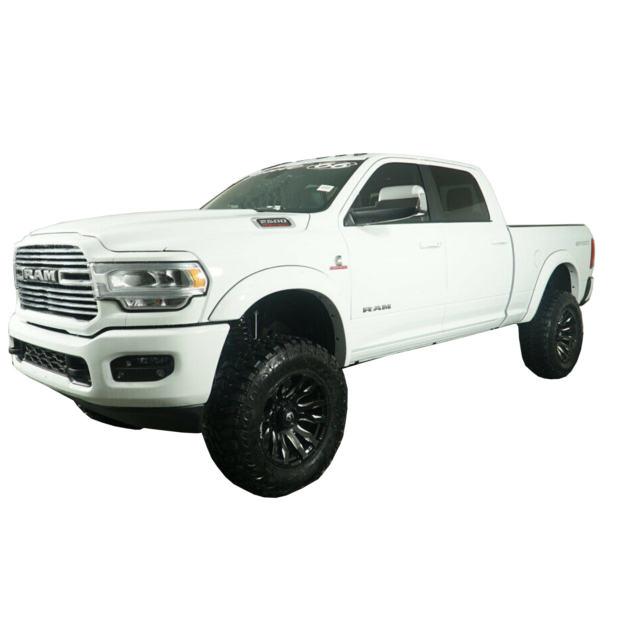 2019-2022 Dodge Ram 2500 3500  Painted to Match Fender Flares Set - Smooth Style