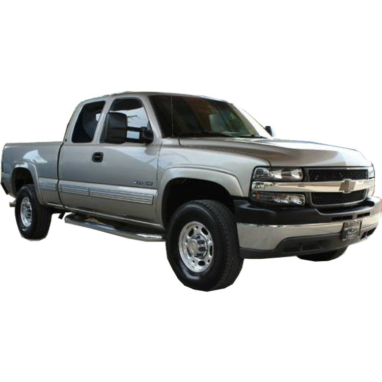1999-2006 Chevy Silverado Fender Flares Painted - Bolt Style (Pocket Style)