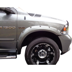 2009-2018 Dodge Ram 1500 Painted to Match Fender Flare Set - Bolt Style